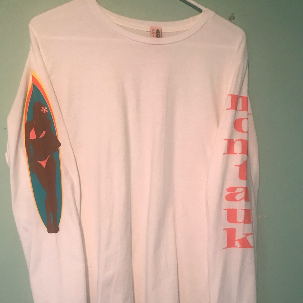 Momtauk long sleeve T-shirt MONTAUK NY@MOMTAUK.COM